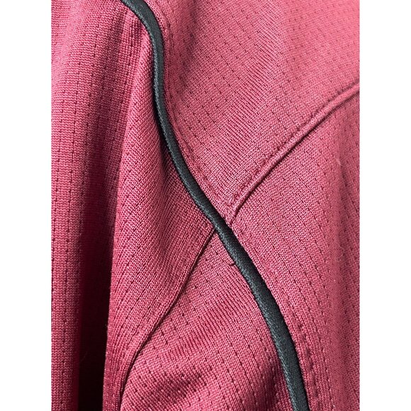 Top Flite Men's XL Golf Polo Shirt Maroon Short Sleeve Polyester 3 Button Casual - Picture 8 of 11